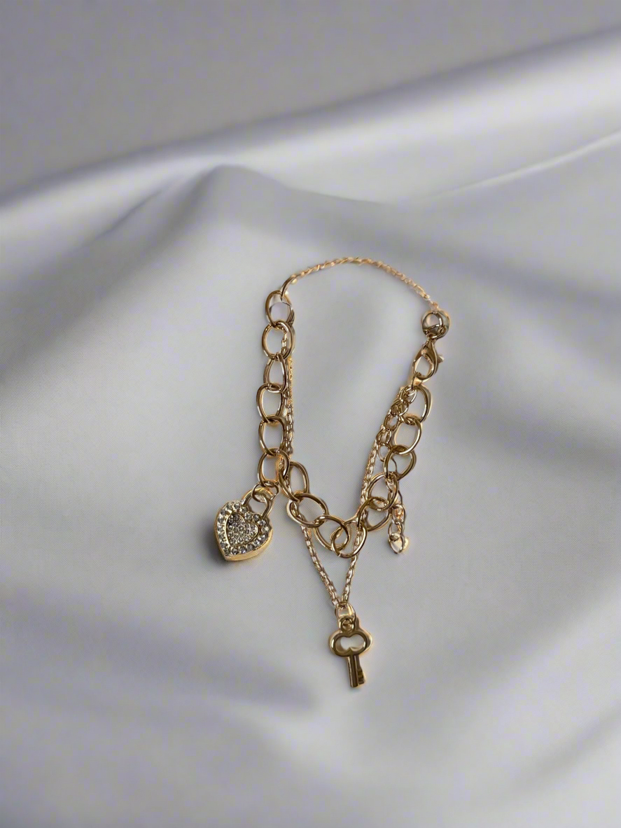 ‘You have the key to my heart’ Bracelet