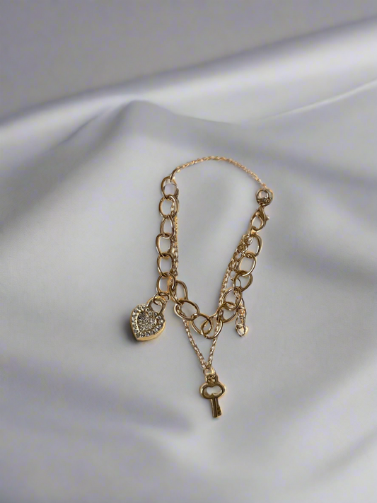 ‘You have the key to my heart’ Bracelet
